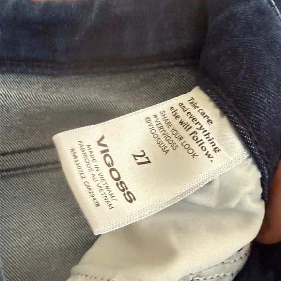 ViGoss Jagger Skinny Blue Women's Jeans - Picture 3 of 5